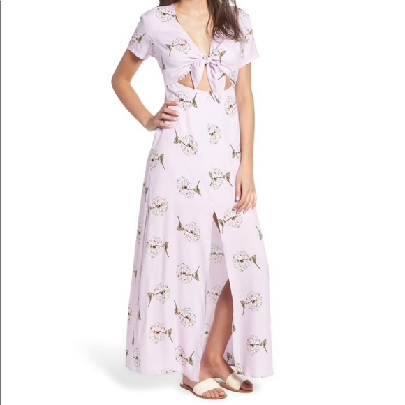 Lush Dresses & Skirts - Lush Tie front maxi dress boho beach festival